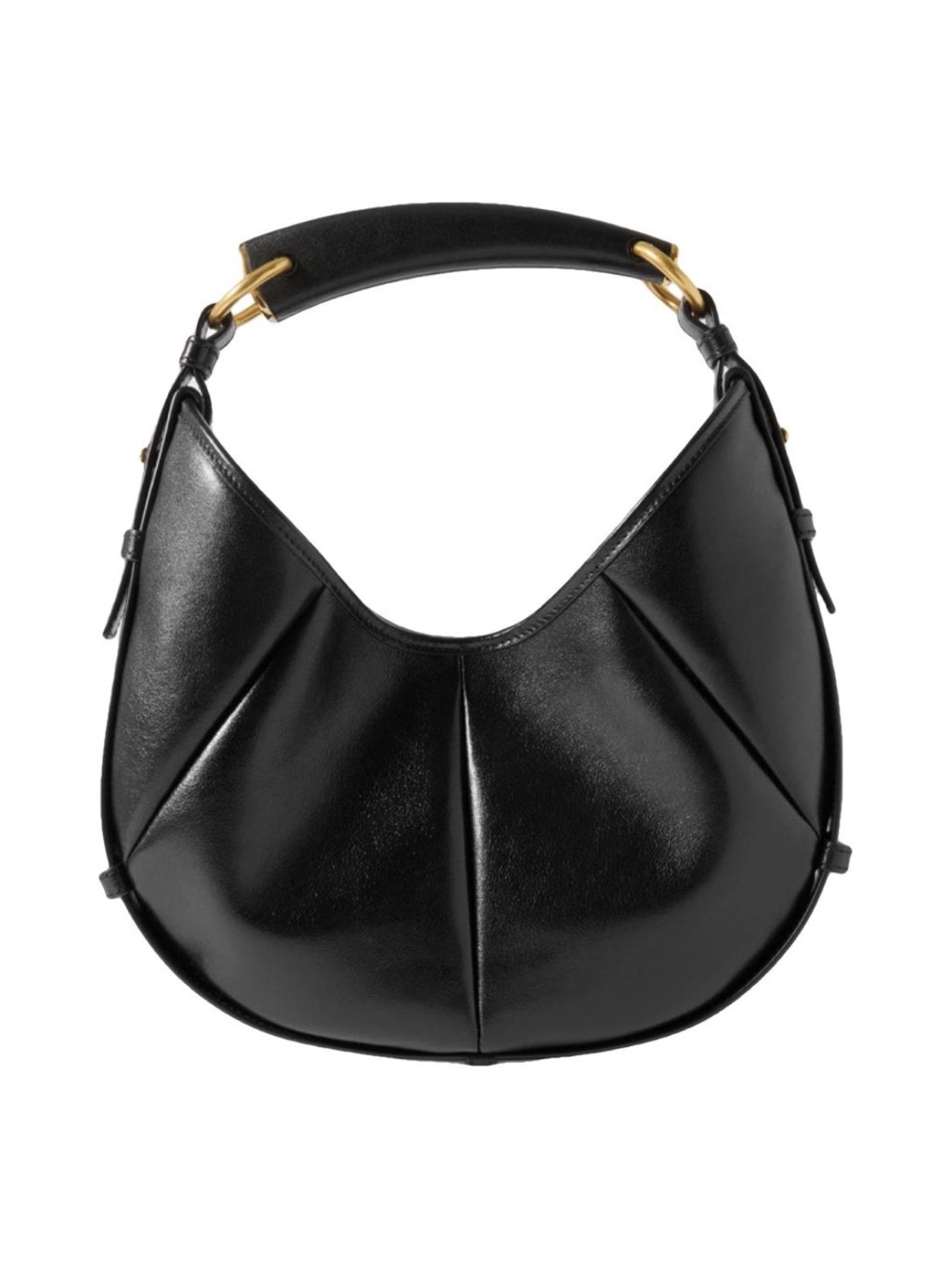 Saint Laurent Mombasa Small Paneled Leather Hobo Handbag